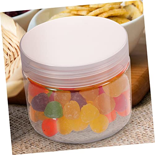 Cabilock 10pcs Box Transparent Storage Tank Cylinder Food Cup Container with Lid Pickle Jar Organizer Case Pet Food Candy Jar Kitchen Powder Container Snack Jar Cosmetic The Pet