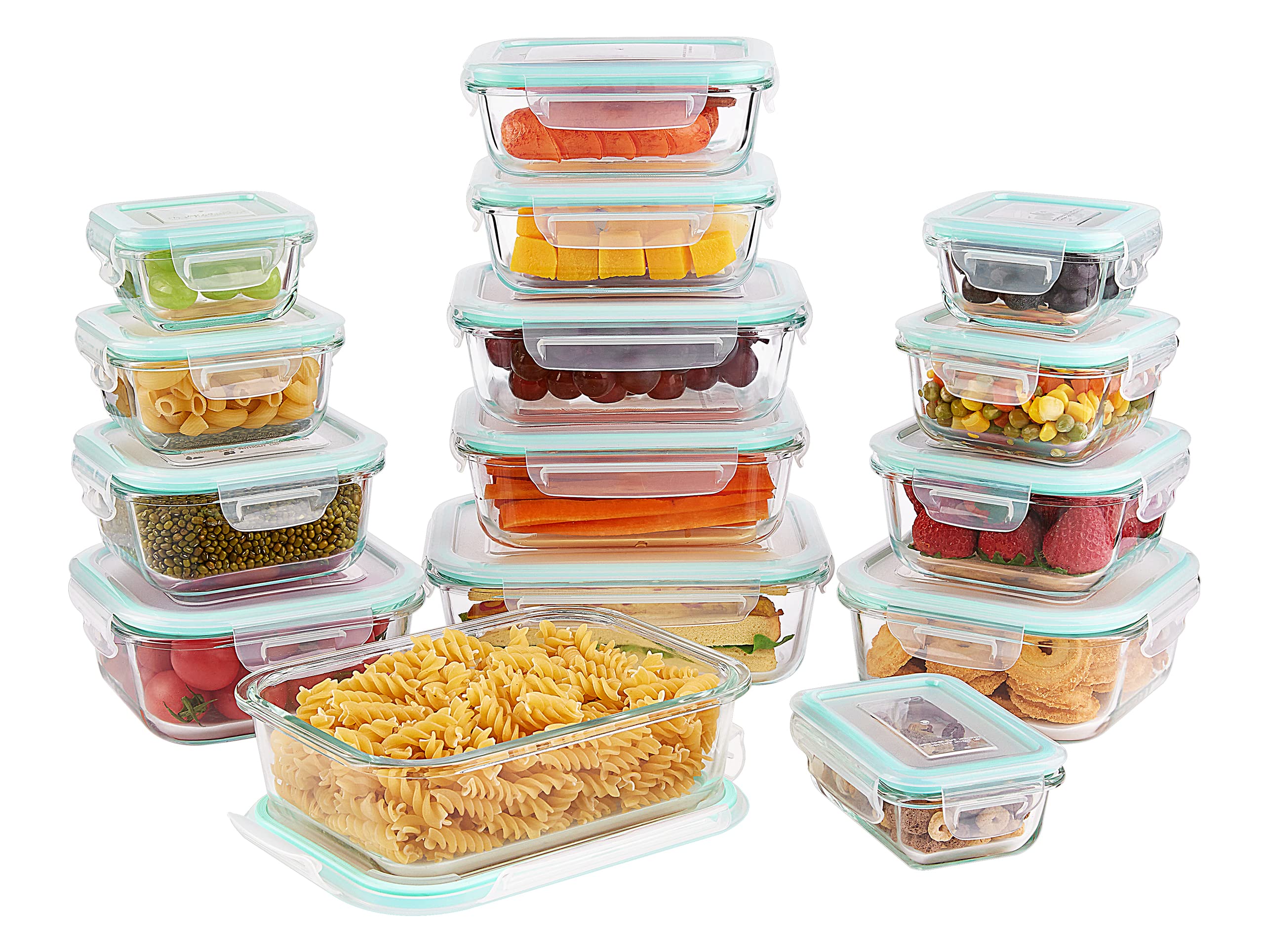 Vtopmart Airtight Food Storage Containers and Glass Meal Prep Containers