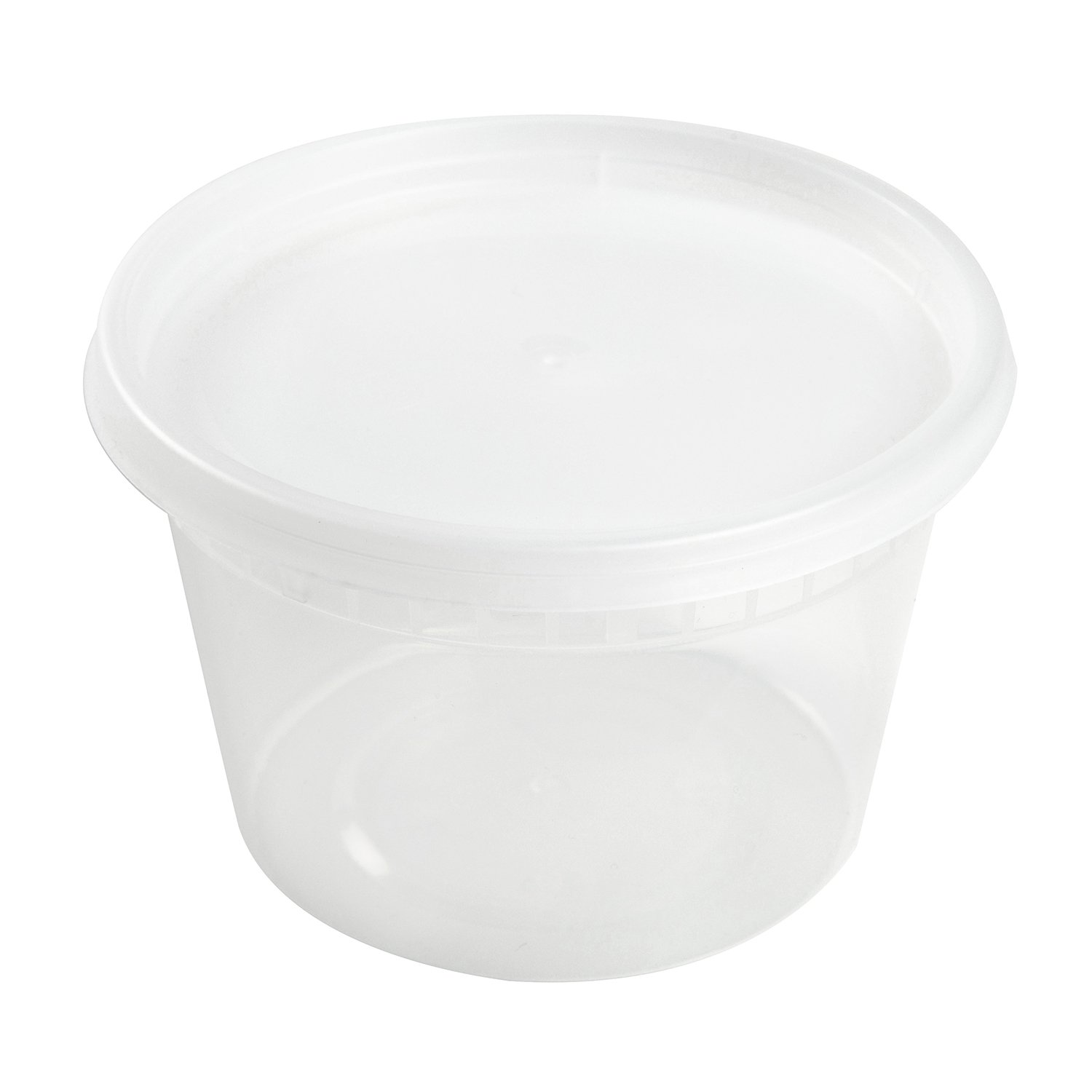 AmerCare 16 Ounce Clear Deli Container with Lid Combo, Case of 240