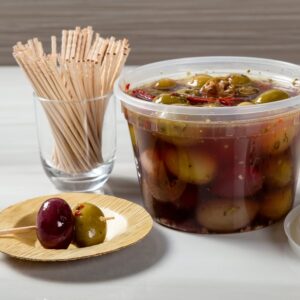 AmerCare 16 Ounce Clear Deli Container with Lid Combo, Case of 240