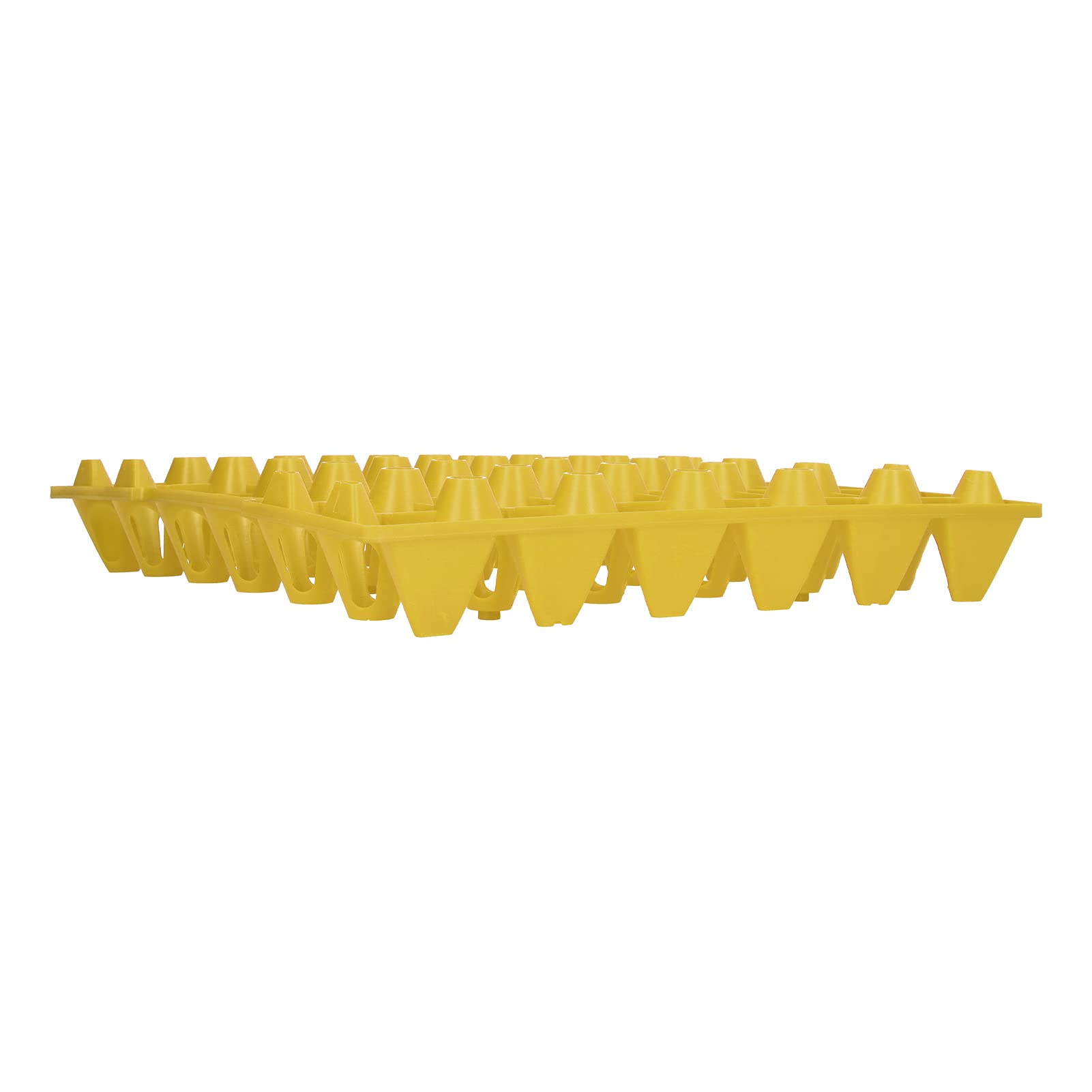 Egg Storage Tray, 30 Cell Egg Crates Plastic Reusable Stackable 5PCS for Hennery for Farm(yellow)