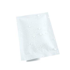 QQ Studio 100 PCS Metallic Mylar Foil Open Top Sealable Bags (8x12cm(3.1x4.7"), 100x White)