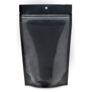 100 pcs 6"x9.5" Mylar Clear/Black Nylon Resealable Stand Up Bags Heat Seal Zipper Lock Reusable Storage Pouches for Zip Food Storage Lock Packaging with Tear Notches