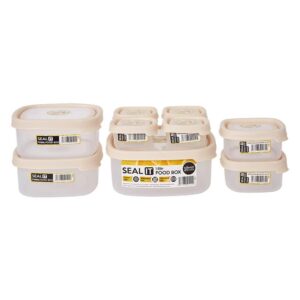 karmas product 18 piece food storage container set with easy locking lids,bpa free and 100% leak proof,plastic