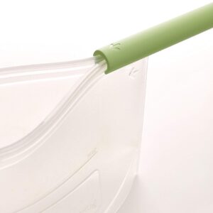 Lekue Silicone airtight Storage, 1000ml/4.25cups Reusable Food Bag, 4.25 cups, frost