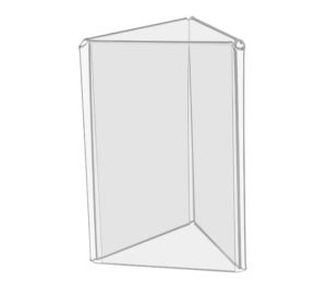 6 pack sign holder 4 x 6 inch 3 sided table clear acrylic display literature frame multi-sided table tent lightweight portable flyer panels menu ad display restaurant by marketing holders