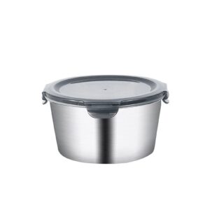 corahe round 316 stainless steel food storage container with lids airtight metal food containers stackable meal prep leftover containers for freezer fridge oven dishwasher safe ( size : 400ml )
