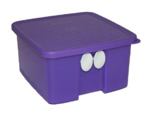 tupperware (1) fridgesmart small square 4.3 cups purple