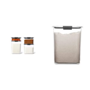 rubbermaid brilliance food storage containers with lids, set of 3