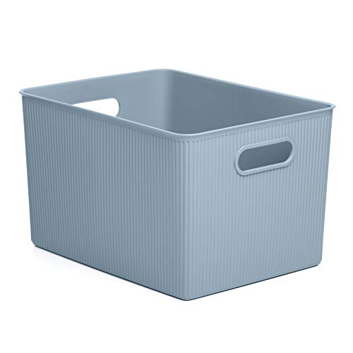 Tatay Storage Box Baobab, 22L Capacity, Polypropylene, BPA free, Mist Blue Measures 29.4 x 38.5 x 23 cm