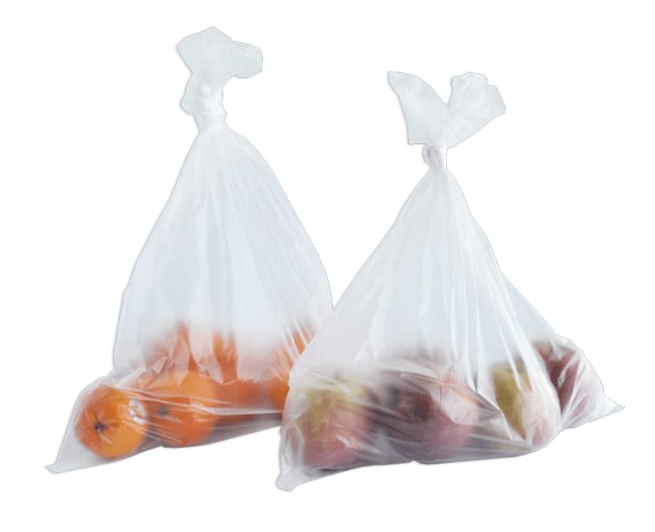 PackagingSuppliesByMail 3000 pcs 11"X17" 4 Rolls HDPE Clear Produce Grocery Market Bag