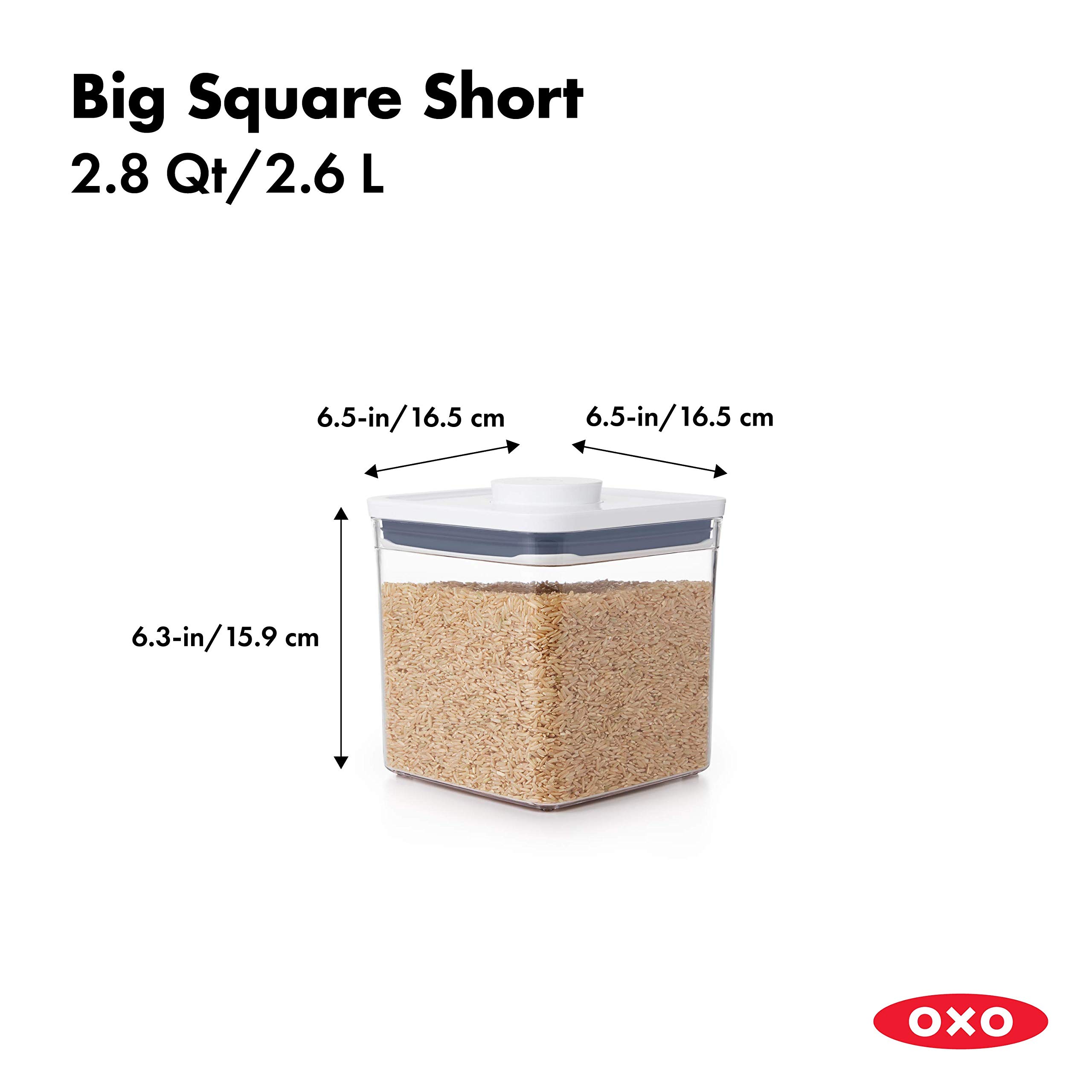 OXO Good Grips 6 Piece Canister Set with Scoops + OXO Good Grips POP Airtight Food Storage Container