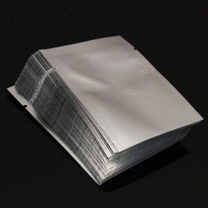 100pc Aluminum Foil Bags Front Clear Open Heat Seal Mylar Food Storage Pouches