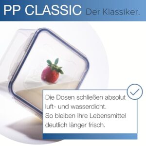 LOCK & LOCK Easy Essentials Food Storage lids/Airtight containers, BPA Free, Rectangle-37 oz-for Pasta, Clear