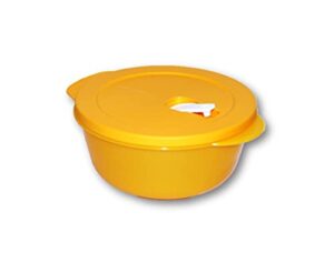 tupperware (1) crystalwave microwave container 6.25 cups papaya orange