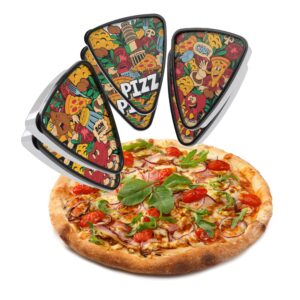 pizza slice container storage with lids. tray, holder and saver. plastic packs to go. the best idea to serve pizza to your kids