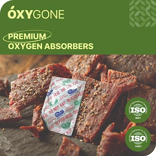 OXYGONE 400 CC [100 Packets] Premium Oxygen Absorbers for Food Storage, Oxygen Absorbers (2 Bag of 50 Packets) - ISO 9001 Certified Facility Manufactured