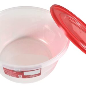 Belfair Oaks McCormick & Co 12-Cup Capacity Round Storage Container with Red Lid, Light Duty