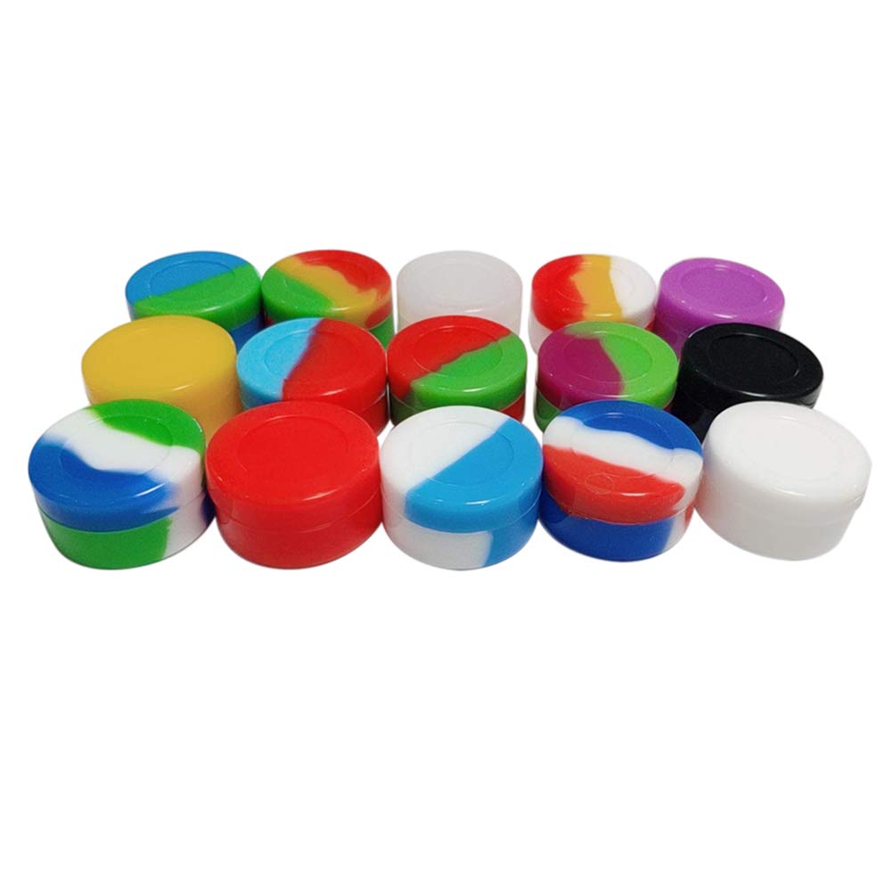 Gentcy Silicone 7ml Lots Silicone Container Box 18 colors 100pcs