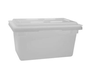 winco pffw-6 white 26" x 18" x 6" food storage box-pffw-6