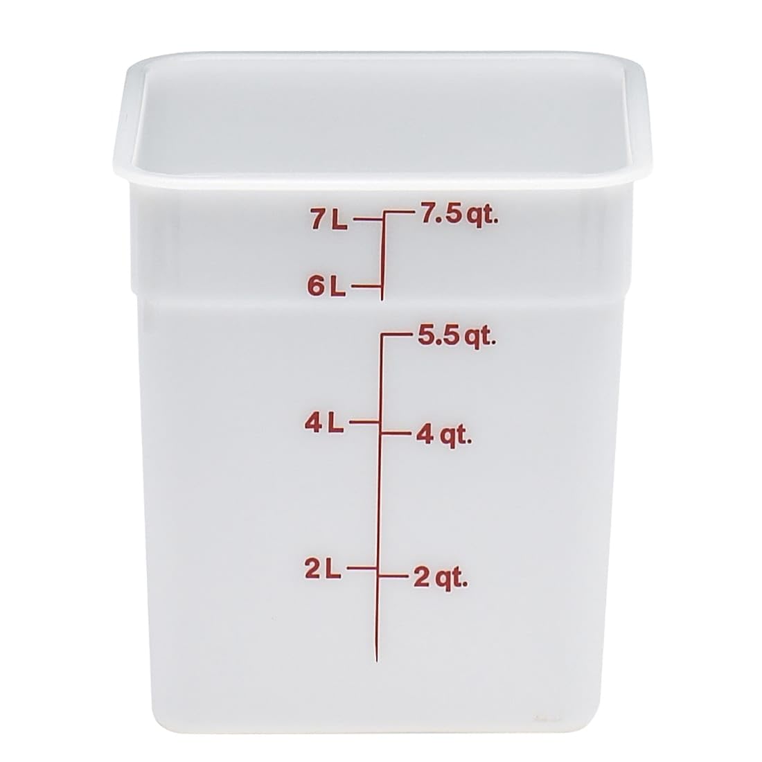 Cambro 8SFSP148 White Poly 8 Qt Cam-Square Container