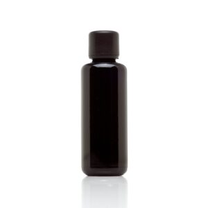 infinity jars 50 ml (1.69 fl oz) black ultraviolet glass easy pour screw top bottle 3-pack