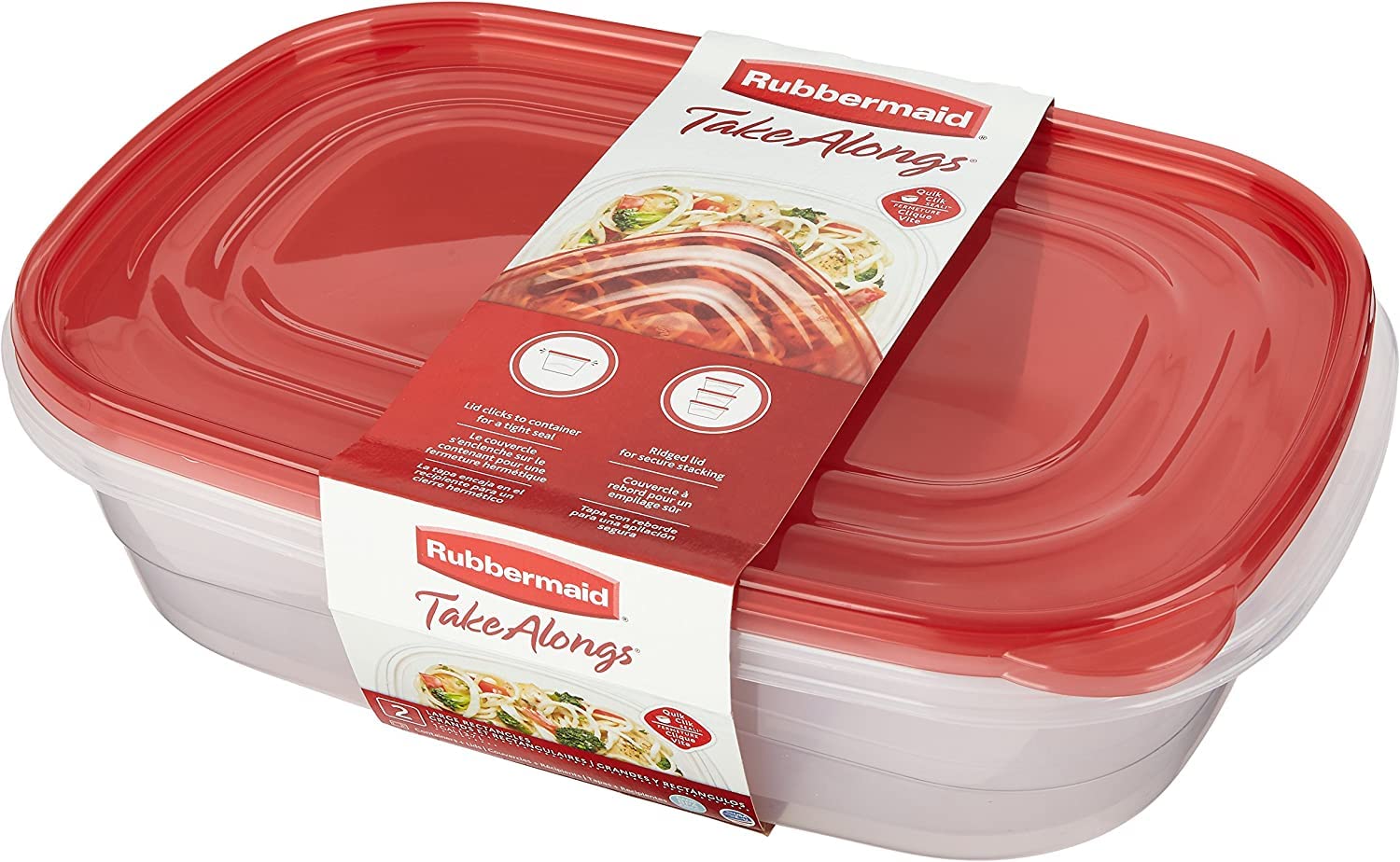 Rubbermaid 1787832 Rectangular Take Alongs Container 2 Piece Set