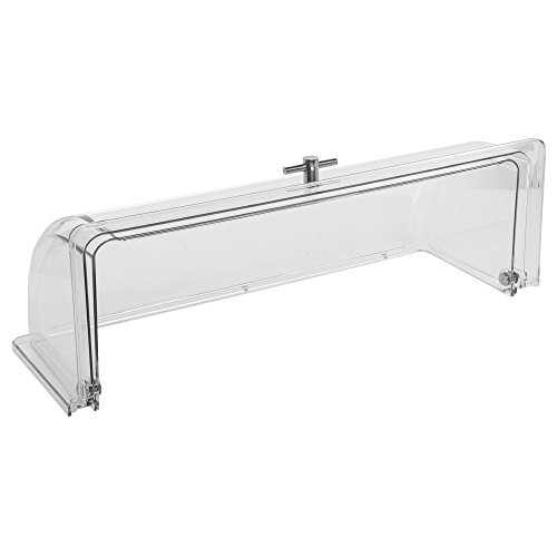 HUBERT Rolltop Chafer Cover Full Size Polycarbonate - 21 1/4 L x 13 1/4 W x 7 1/2 H