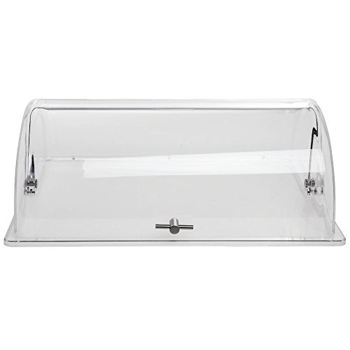 HUBERT Rolltop Chafer Cover Full Size Polycarbonate - 21 1/4 L x 13 1/4 W x 7 1/2 H