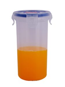 lock & lock round food container, tall, 1.8-cup, 14-fluid ounces