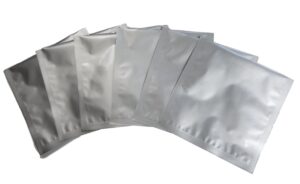 1 quart mylar bag 5 mil 8"x8" genuine aluminum foil lined bag for long term food or herb storage (50)
