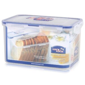 lock & lock 64 oz. rectangular tall food/bread container