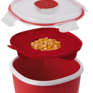 Snips, 6-Cup Microwave Popcorn Popper, Red