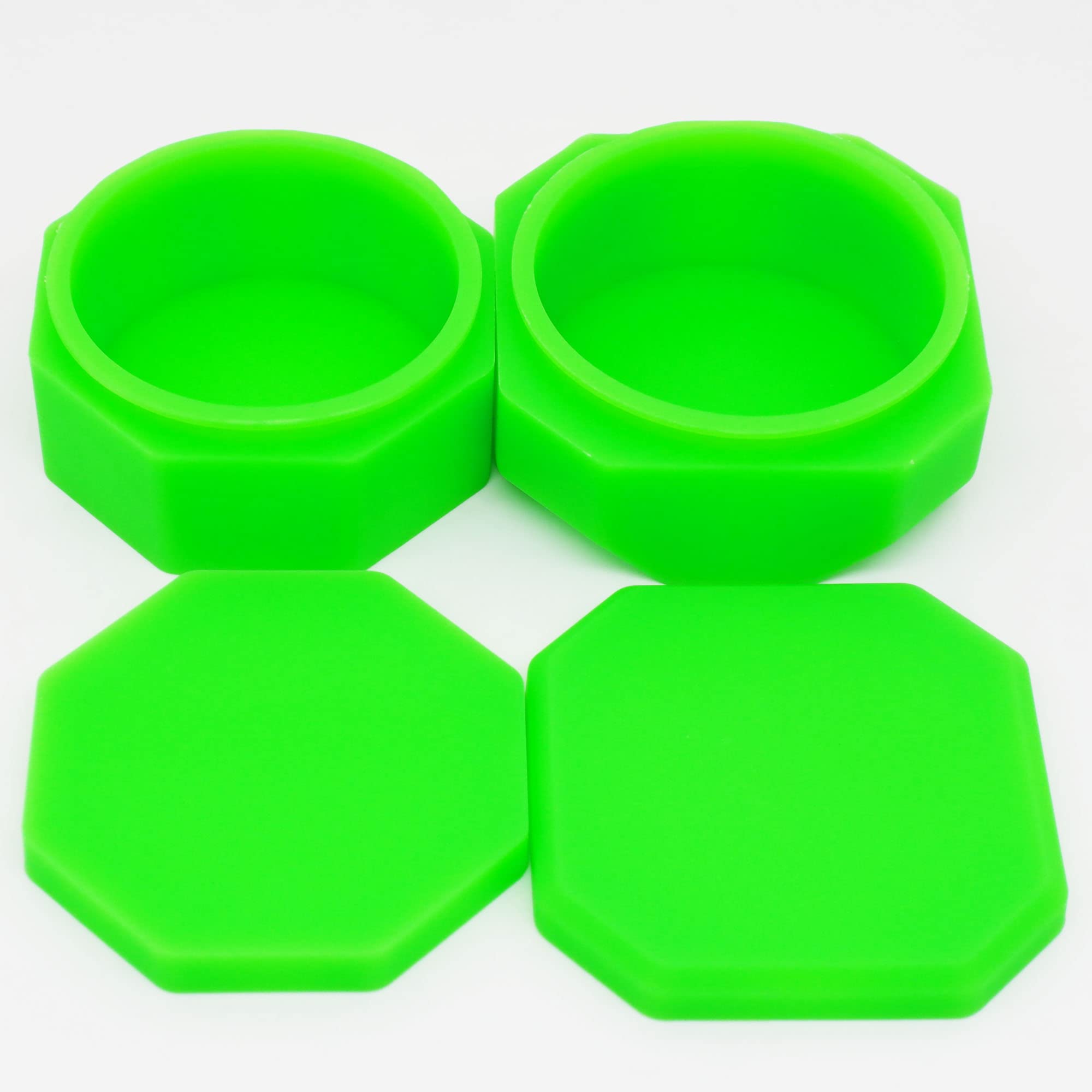 Vitakiwi 223ml Large Silicone Wax Container Concentrate Oil Jar Non-stick Multi-use (Green)