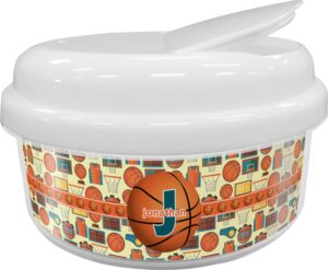 personalized basketball snack container