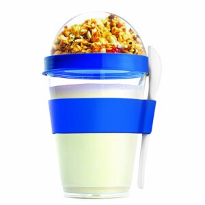 asobu yo2go yogurt container, blue