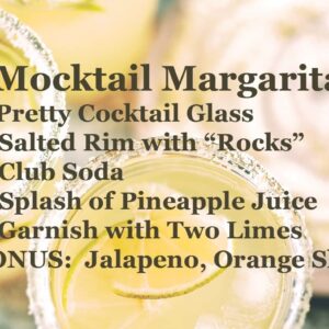 Easy Order Mocktail Cards, 20 Count Variety Pack - Hand to Bartender Or Server to Get Exactly What You Want - Mocktail Recipe Book for Dry January (Mocktail Variety Pack)