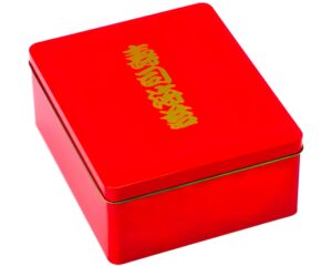 lucca nc-4 nori container, one size, red, ceramic