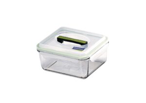 rectangular handy tempered glass food container 2700ml - glasslock airtight anti spill rp603