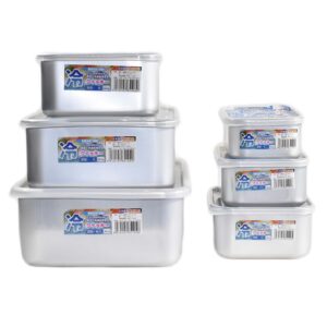 AKAO Aluminum Quick Cooling Storage Container, Quickie, Deep, Medium, 0.6 gal (1.8 L)