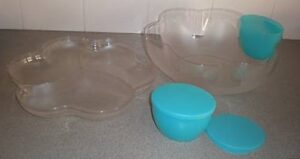 tupperware limited ddition version crystal clear chip n dip