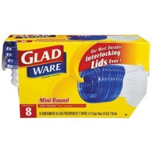 clorox gladware containers glad round plastic with lid clear