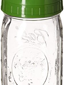 Ball R Pour & Measure Cap with Wide Mouth Jar-Quart, Green