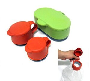 food multifunctional silicone sealing cap. 3-piece set, food saver cap. food sealing cap by giftkoncepts