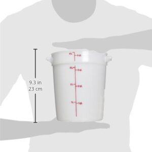 Cambro RFS4148 White Poly Round 4 Qt Storage Container