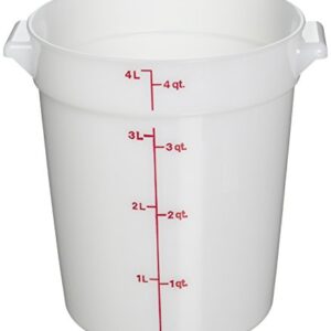 Cambro RFS4148 White Poly Round 4 Qt Storage Container