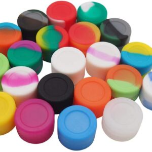 Gentcy Silicone 3ml Lots Silicone Container Box 18 colors 1000pcs