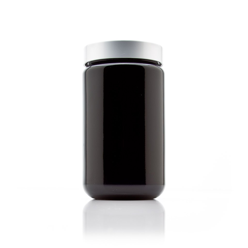 Infinity Jars Silver Collection 400 ml (13.5 fl oz) Tall Black Ultraviolet Screw Top Jar