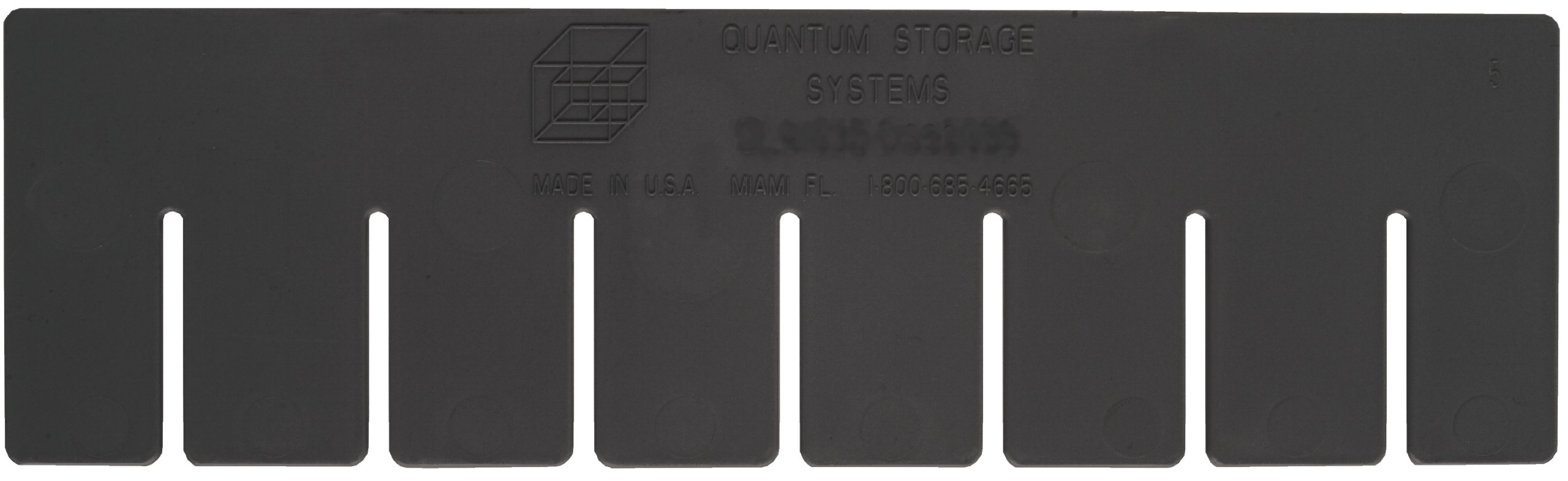 Quantum Storage Systems DS93030CO Short Divider for Dividable Grid Container DG93030, Black Conductive, 6-Pack