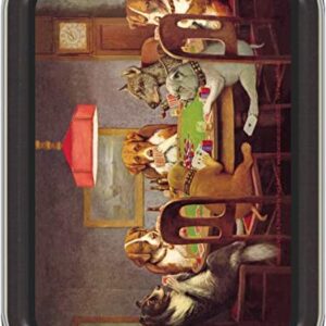 Stash Tins - Dogs Playing Poker Storage Container 4.37" L x 3.5" W x 1" H